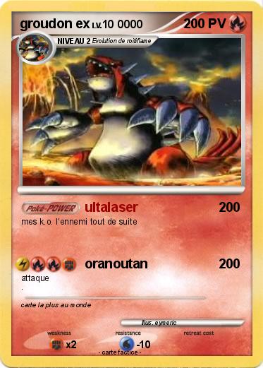 Pokemon groudon ex