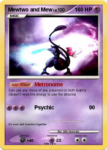 Pokemon Mewtwo and Mew