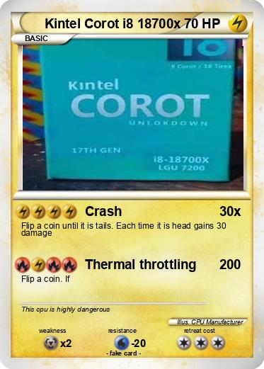 Pokemon Kintel Corot i8 18700x