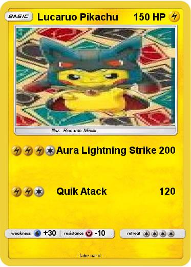 Pokemon Lucaruo Pikachu