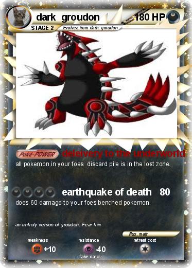 Pokemon dark  groudon