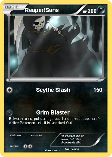 Pokemon Reaper!Sans