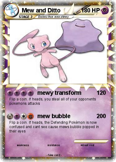 Pokemon Mew and Ditto