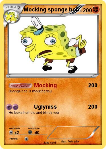 Pokemon Mocking sponge bob