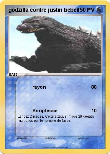 Pokemon godzilla contre justin beber