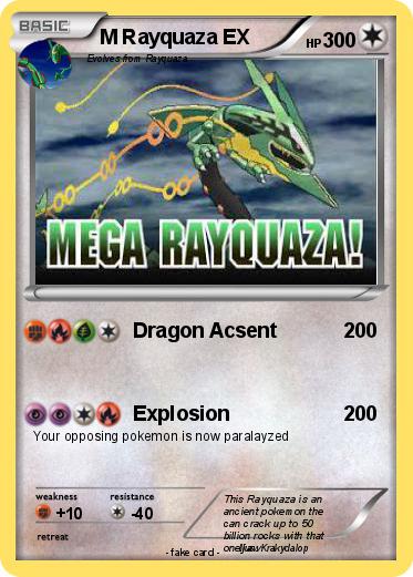 Pokemon M Rayquaza EX
