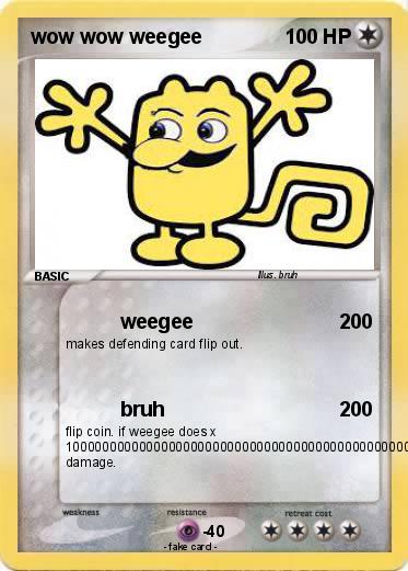 Pokemon wow wow weegee