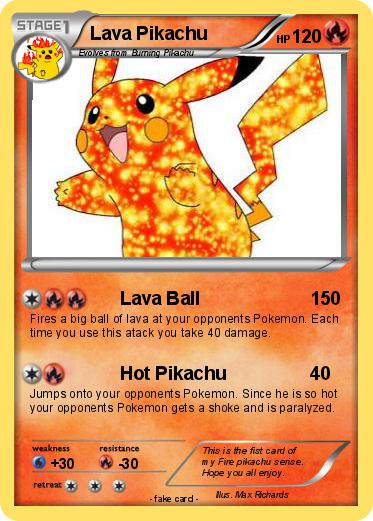 Pokemon Lava Pikachu