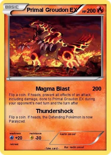 Pokemon Primal Groudon EX