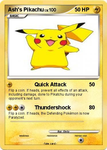 Pokemon Ash's Pikachu