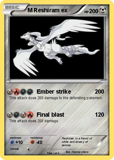 Pokemon M Reshiram ex