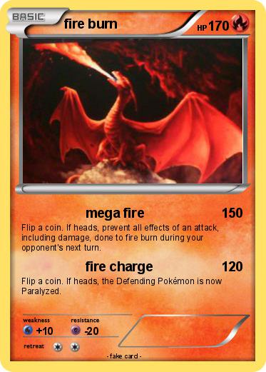 Pokemon fire burn