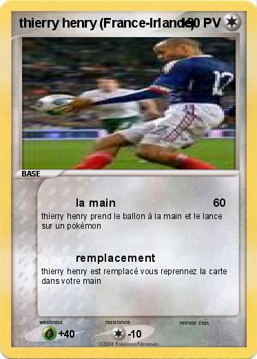Pokemon thierry henry (France-Irlande)