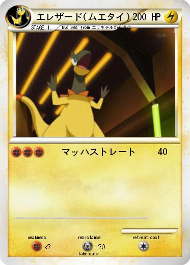 Pokemon エレザード(ムエタイ)