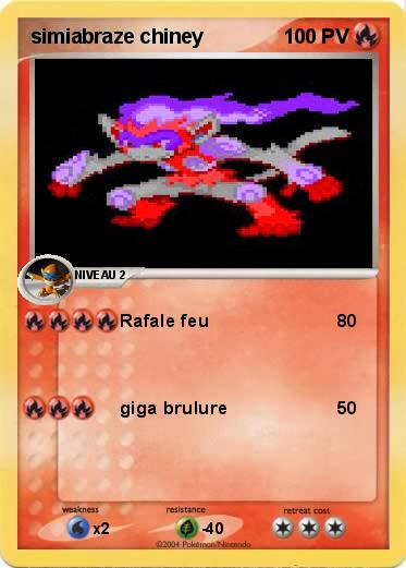 Pokemon simiabraze chiney
