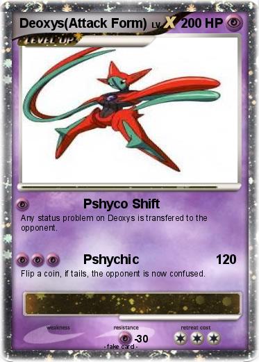 Pokemon Deoxys(Attack Form)