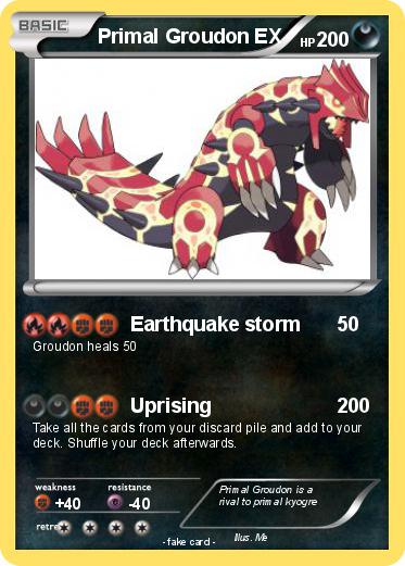 Pokemon Primal Groudon EX