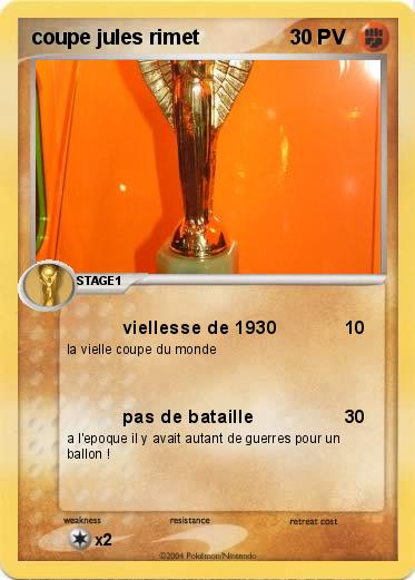 Pokemon coupe jules rimet
