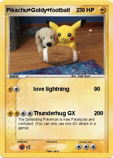 Pokemon Pikachu+Goldy+football    2