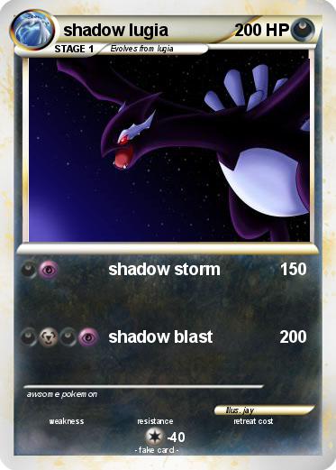 Pokemon shadow lugia