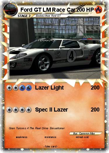 Pokemon Ford GT LM Race Car