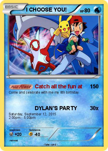 Pokemon I CHOOSE YOU!