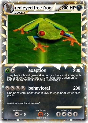 Pokemon red eyed tree frog