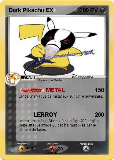Pokemon Dark Pikachu EX