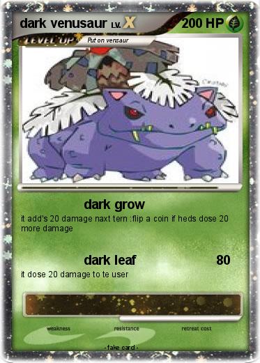 Pokemon dark venusaur