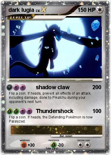 Pokemon dark lugia