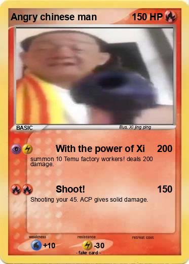 Pokemon Angry chinese man