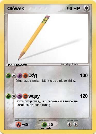 Pokemon Ołówek