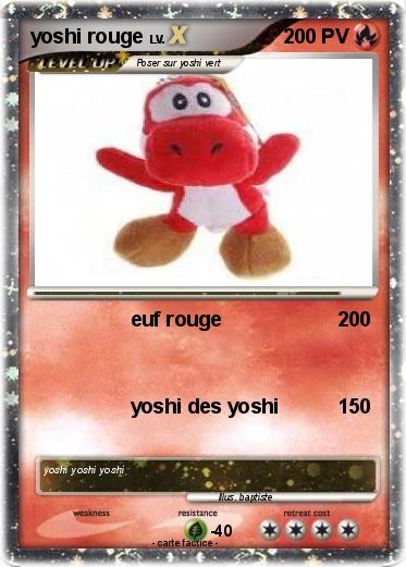 Pokemon yoshi rouge