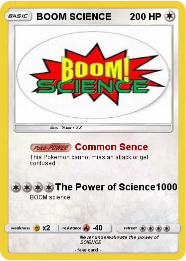 Pokemon BOOM SCIENCE