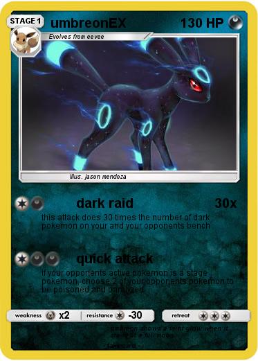 Pokemon umbreonEX