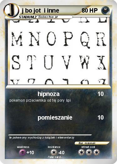 Pokemon j bo jot  i inne