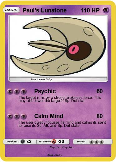 Pokemon Paul's Lunatone