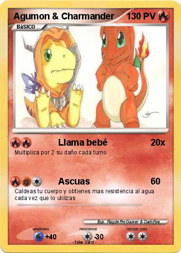 Pokemon Agumon & Charmander