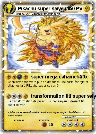 Pokemon Pikachu super saiyen 3