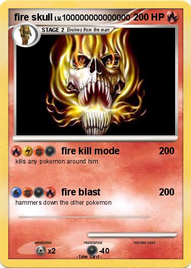 Pokemon fire skull