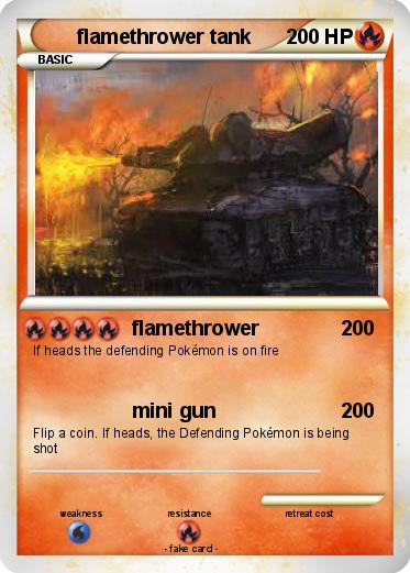 Pokemon flamethrower tank
