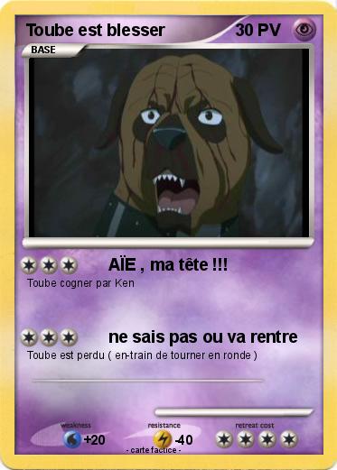 Pokemon Toube est blesser