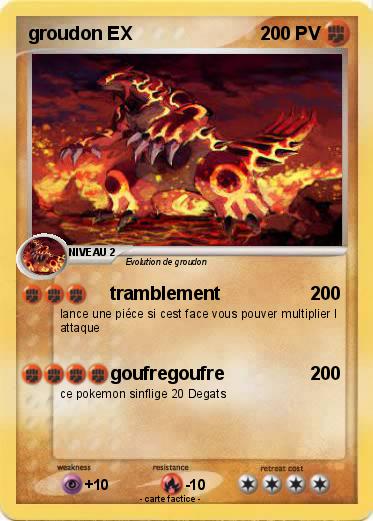 Pokemon groudon EX