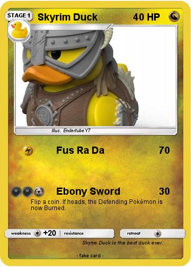 Pokemon Skyrim Duck