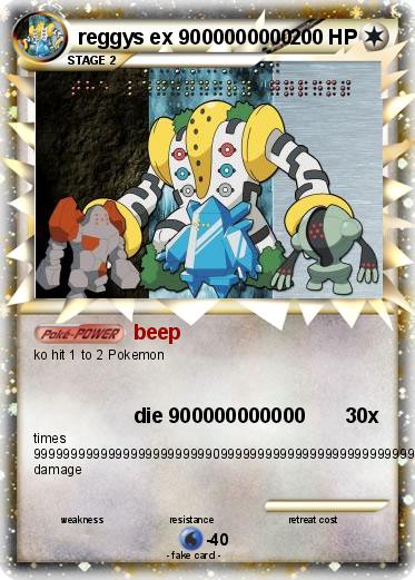 Pokemon reggys ex 9000000000