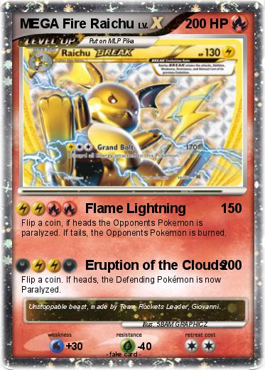 Pokemon MEGA Fire Raichu