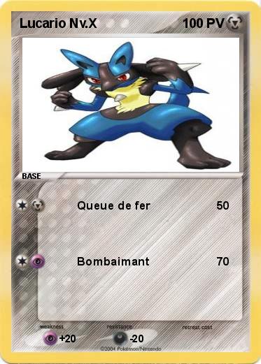 Pokemon Lucario Nv.X
