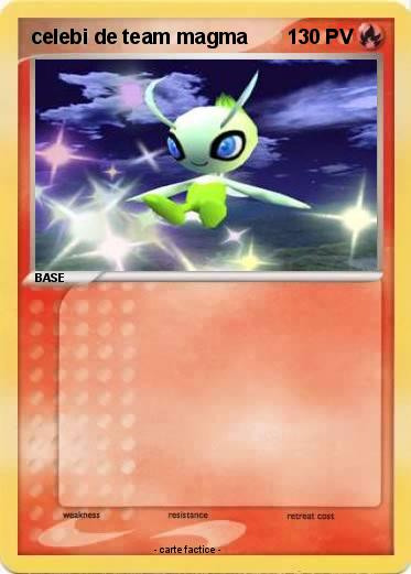 Pokemon celebi de team magma