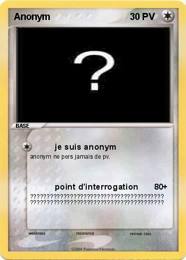 Pokemon Anonym