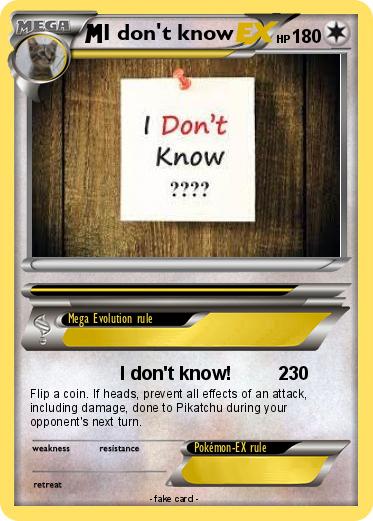 Pokemon I don't know